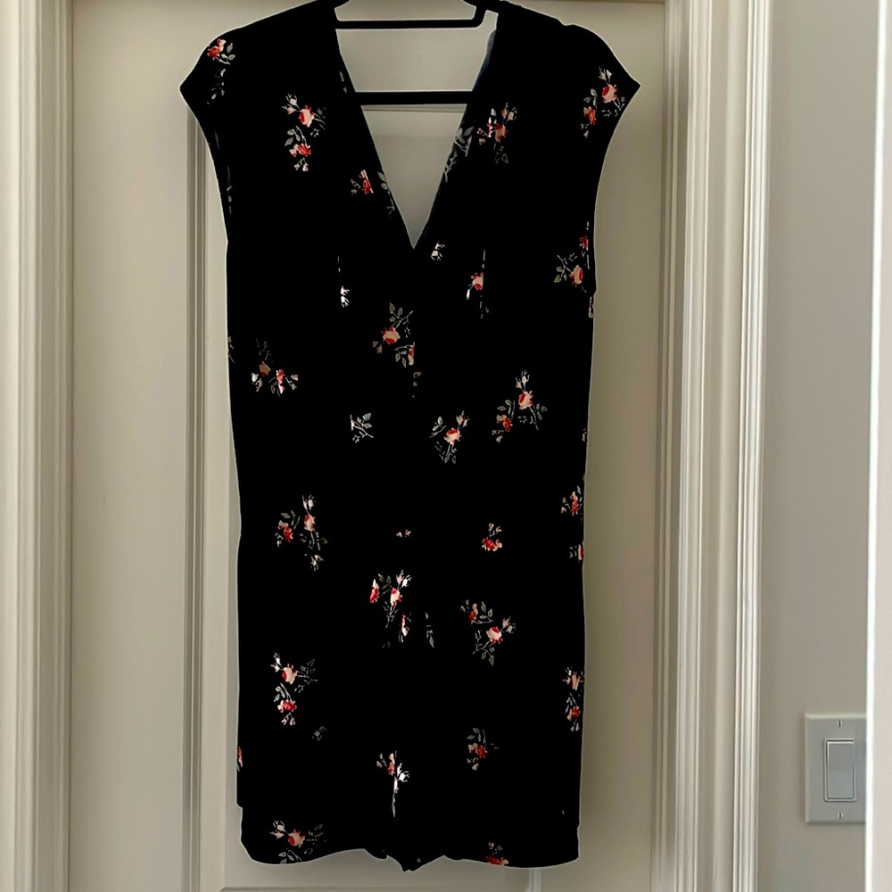 BCBG - black romper with flowers
